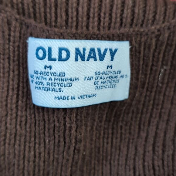 Nwot Brown knit sweater tank vest size M rib knit v neck - Picture 4 of 6